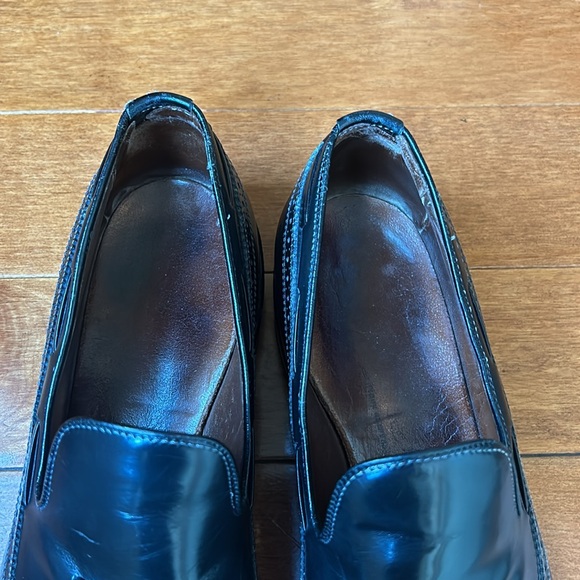 Allen Edmonds Manchester Black Leather Slip-On Tassel Loafers Men’s Size 9 B - Picture 5 of 13